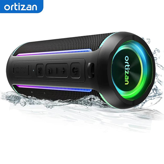 Ortizan X30 Portable Bluetooth Speakers Bass Boost, Powerful Wireless IPX7 Waterproof Speaker