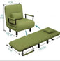 Modern folding sofa bed with with armrest for small apartment