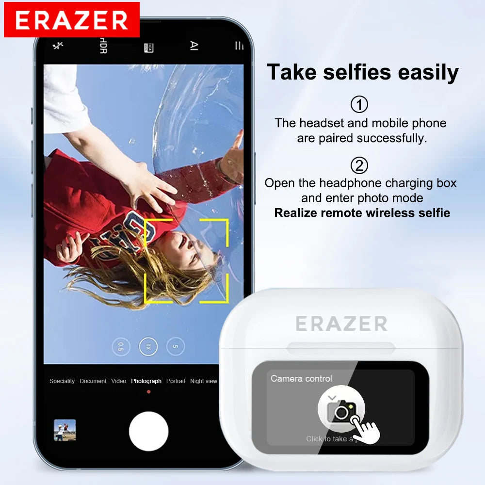 Lenovo ERAZER NEW Airs Pro Wireless Bluetooth Earphones with Touch Screen. With Noise Reduction Capability.