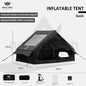 Outdoor inflatable camping tent with a panoramic skylight, suitable for activities such as camping, hiking, and fishing.