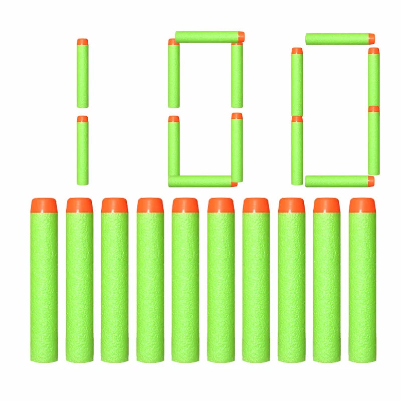 Electric Darts Toy Airsoft or Nerf Gun 7.2CM Hole Head Bullets Foam. Safe Sucker Bullet for Nerf Blasters Toy for Children