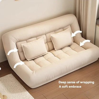 Folding Sofa bed, dual-use simple single or double bed for living room and small rooms