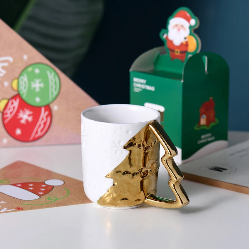 Christmas Gifts, Creative Couple Mugs Ceramic
