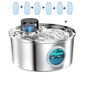 Stainless Steel Wireless Cat Water Fountain. Automatic Pet Drinking with Motion Sensor Water Dispenser Accessories filter