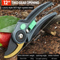 AIRAJ Plant Trim Garden Pruning Shears, Garden Scissor Tool Branch Shear Orchard Folding Saw Set