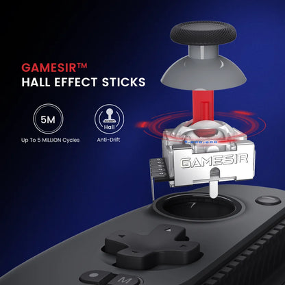 GameSir G8+ Bluetooth Gamepad. Hall Effect Gaming Controller for Nintendo Switch 2, Android Phone, Tablets, iPhone, iPad, PC