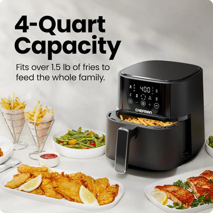 Air Fryer - 4 QT Compact Airfryer for Quick & Easy Meals in Minutes