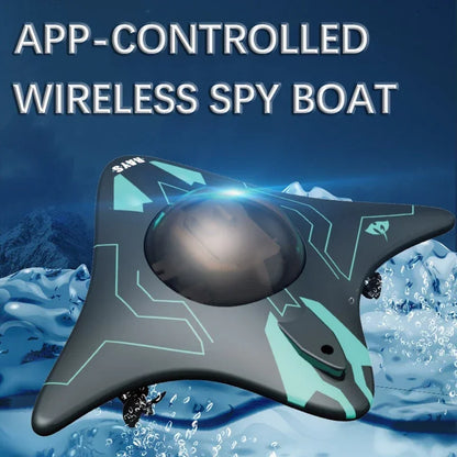 6CH RC Boat Submarine With Camera. Underwater Remote Control. Wifi FPV Remote Control Boats For Kids Gifts