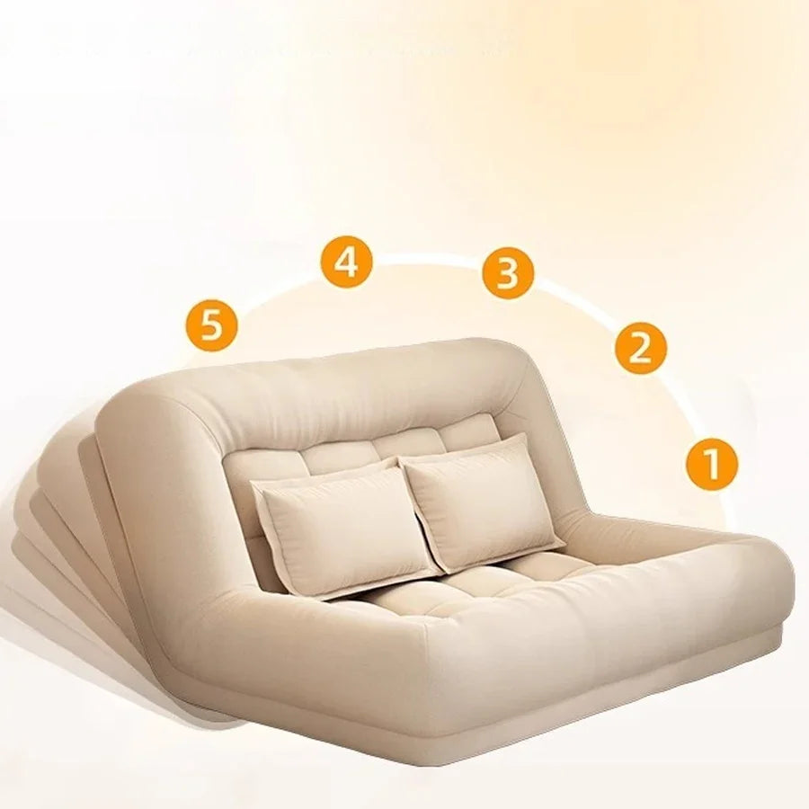 Folding Sofa bed, dual-use simple single or double bed for living room and small rooms