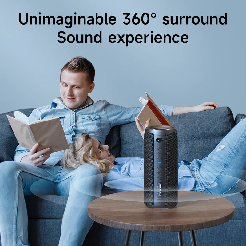 ZEALOT-S51Pro 40W High-power Bluetooth Speaker 3D Stereo Bass Portable IPX5 Waterproof Suitable TWS Boom Box