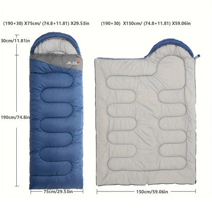 BISINNA Camping Sleeping Bag. Ultra lightweight Waterproof Warm Envelope Backpacking Sleeping Bags for Outdoor Traveling Hiking