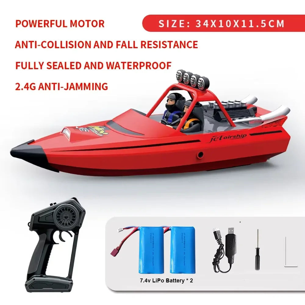 TY725 RC Boat TURBO JET PUMP & High-Speed Remote Control Jet Boat.  Adult & Children Gift