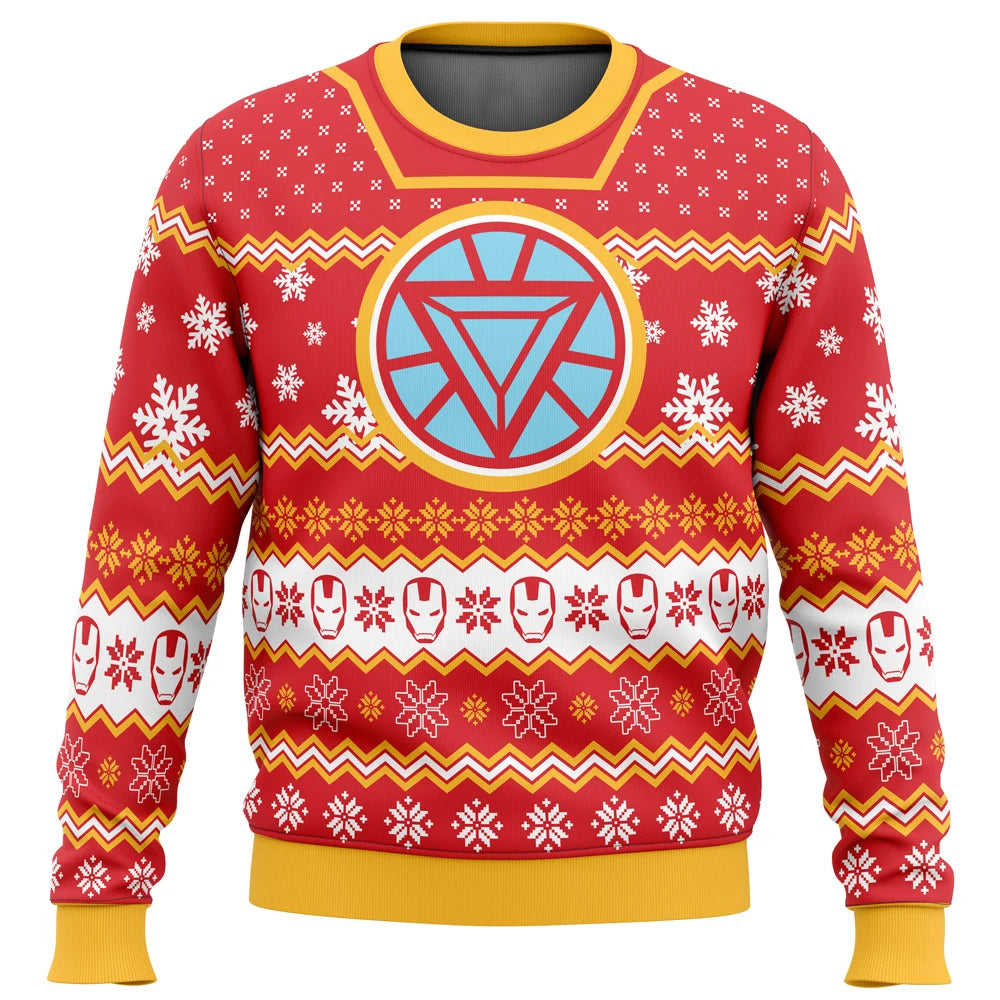 Winter New Marvel Christmas Sweater Iron Man Series. Creative Fashion Personalized Holiday Wear for Men