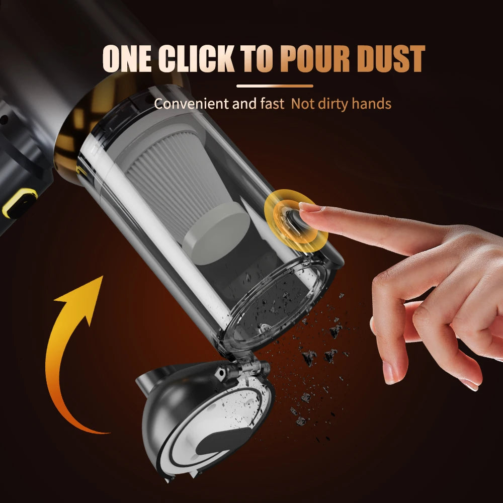 CENRR 998000PA Car Vacuum Cleaner, Strong Suction Cordless Wireless Cleaner. Handheld Portable Vacuum Cleaner