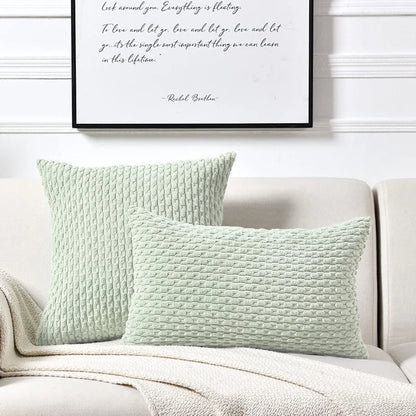 45CM Throw Pillow, Soft Boho Striped Fall Pillow Modern Farmhouse, Home Decor for Couch or Bed Sofa, good for Winter or Spring