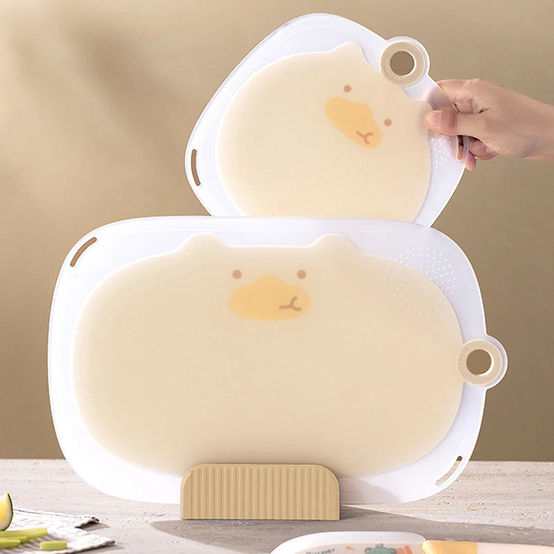 Food Grade Antibacterial Anti-Mold Baby Food Cutting Board, Kitchen Chopping Board for Fruits Vegetables Meat