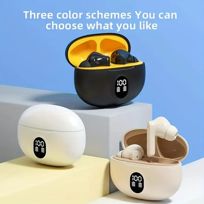 Wireless Headphones Bluetooth Earpods. Sports Stereo with Noise Canceling & Microphone comes with LED lights