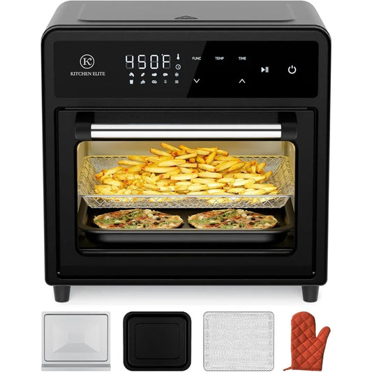 Air Fryer Toaster Oven Combo 12.6 QT Stainless Steel Airfryer 10 in 1 Convection Oven Non Toxic