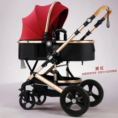 Newborn 2 In 1 Baby Stroller,Luxury high landscape baby carriage,Folding pram,travel Pushchair,baby trolley car,baby strollers