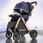 Upgraded Baby Strollers can Sit and Lie Down, High Landscape Lightweight Folding Two-way Stroller Children Stroller