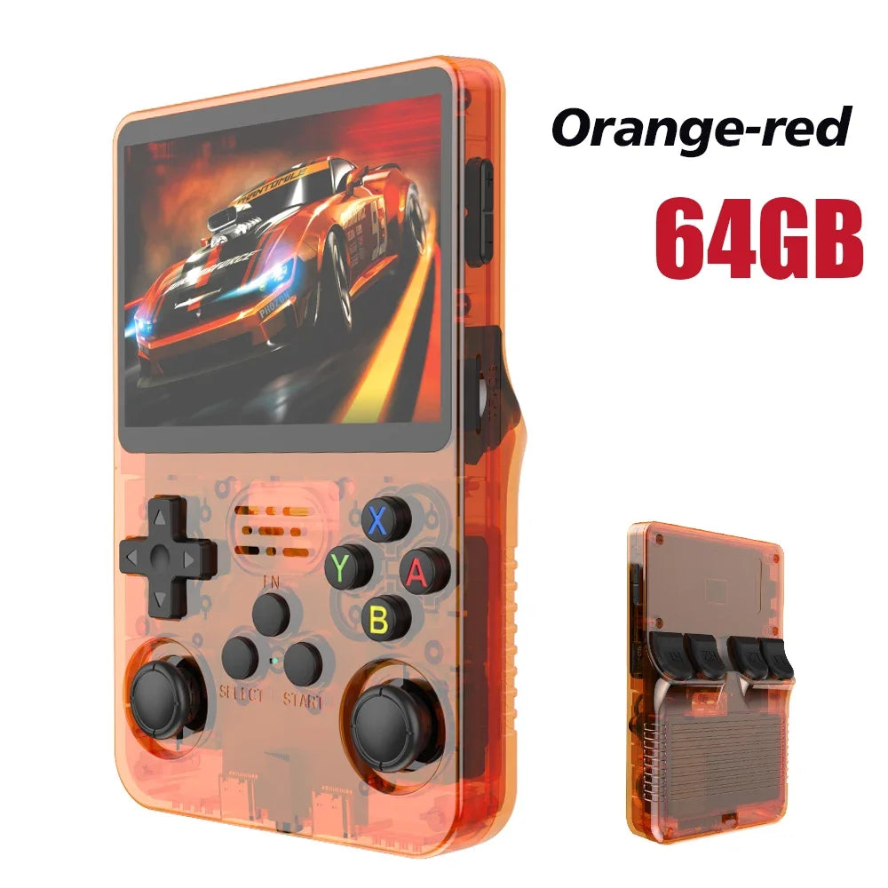 NEW R36S Retro Handheld Game Console Linux System 3.5 Inch IPS Screen Portable Pocket Video Player 64GB 128GB