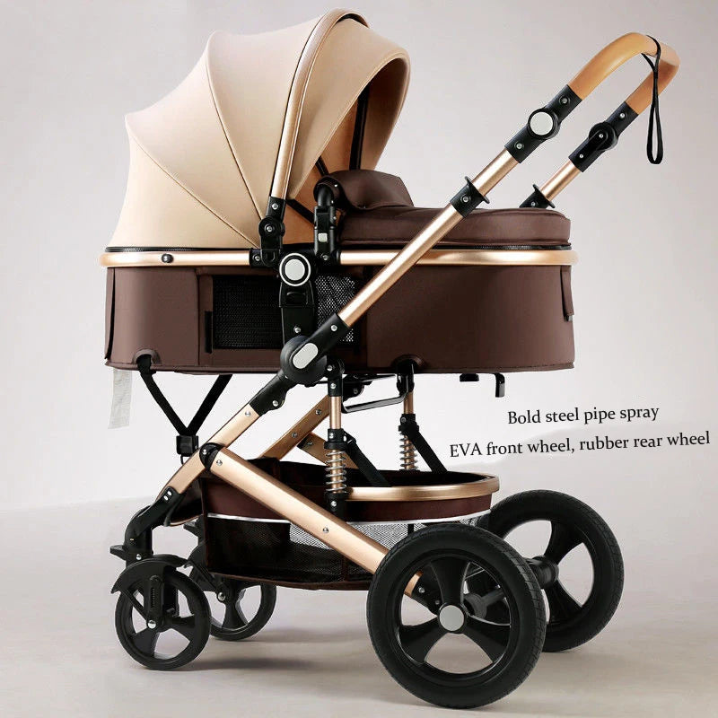 Newborn 2 In 1 Baby Stroller,Luxury high landscape baby carriage,Folding pram,travel Pushchair,baby trolley car,baby strollers