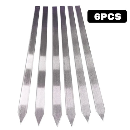 Wide Flat Barbecue Skewers. Stainless Steel Turkish Adana Flat and Paneer Tikka BBQ Kebab Skewers Perfect for Koobideh Kebab