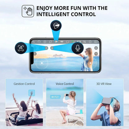 Latest V13 Foldable Drone, 6K HD Dual Lens Camera, WiFi FPV Real-time Transmission, Portable Travel Camera Drone for Beginners Adults Outdoor Shooting