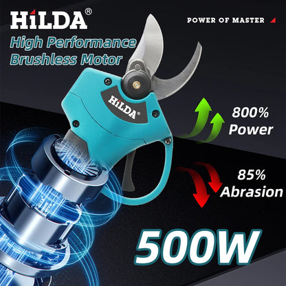 HILDA Brushless Electric Pruning Shears 500W