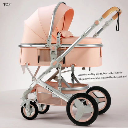 Newborn 2 In 1 Baby Stroller,Luxury high landscape baby carriage,Folding pram,travel Pushchair,baby trolley car,baby strollers