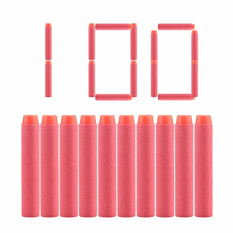 Electric Darts Toy Airsoft or Nerf Gun 7.2CM Hole Head Bullets Foam. Safe Sucker Bullet for Nerf Blasters Toy for Children