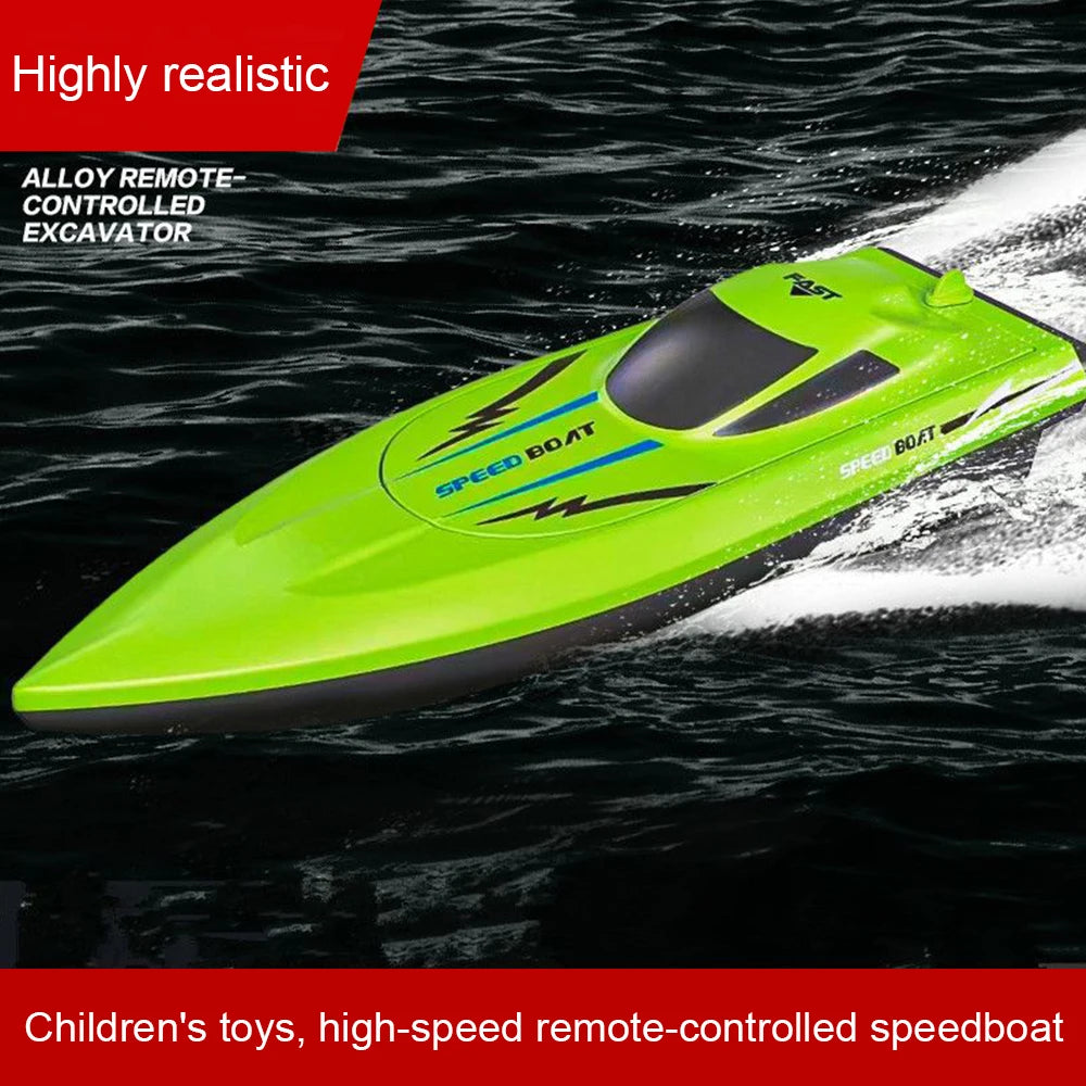 Kids Remote Control Boat Toy. Submersible High Speed Speedboat. Simulated Electric Ship Boys' Watercraft Model