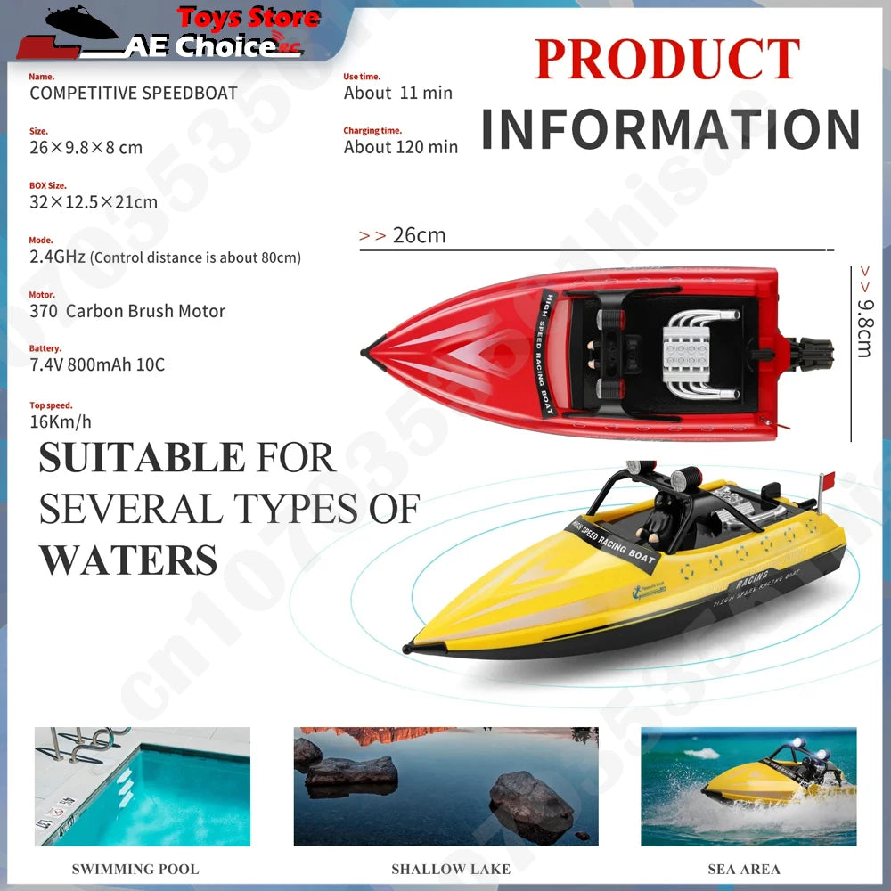 WLtoys WL917 RC Boat 2.4GHz Remote Control Boats. RC Jet Boat 16km/h speed.