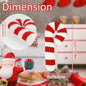 Candy Cane Throw Pillow Sofa, Plush Cushion Christmas Decor for Sofa Bed