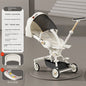 Ultra-lightweight, High Landscape, Three-speed Adjustable & Two-way One-touch Folding Baby Walking Stroller