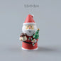 Christmas Tree Santa Claus Trailer Sled Elk Snowman Mini Figures Decoration
