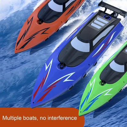 RC Boat With LED Lights. 2.4G RC Boat RC Boat Kids Toy for Pools and Lakes. Suitable for Gifts