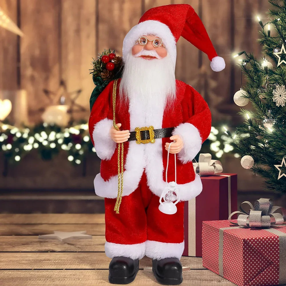 12in Standing Santa Claus Doll, Christmas Tree Decorations