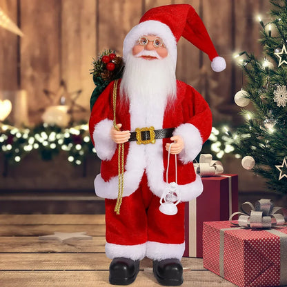 12in Standing Santa Claus Doll, Christmas Tree Decorations