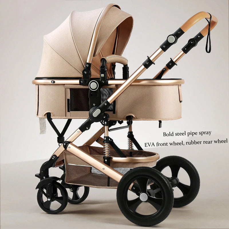 Newborn 2 In 1 Baby Stroller,Luxury high landscape baby carriage,Folding pram,travel Pushchair,baby trolley car,baby strollers