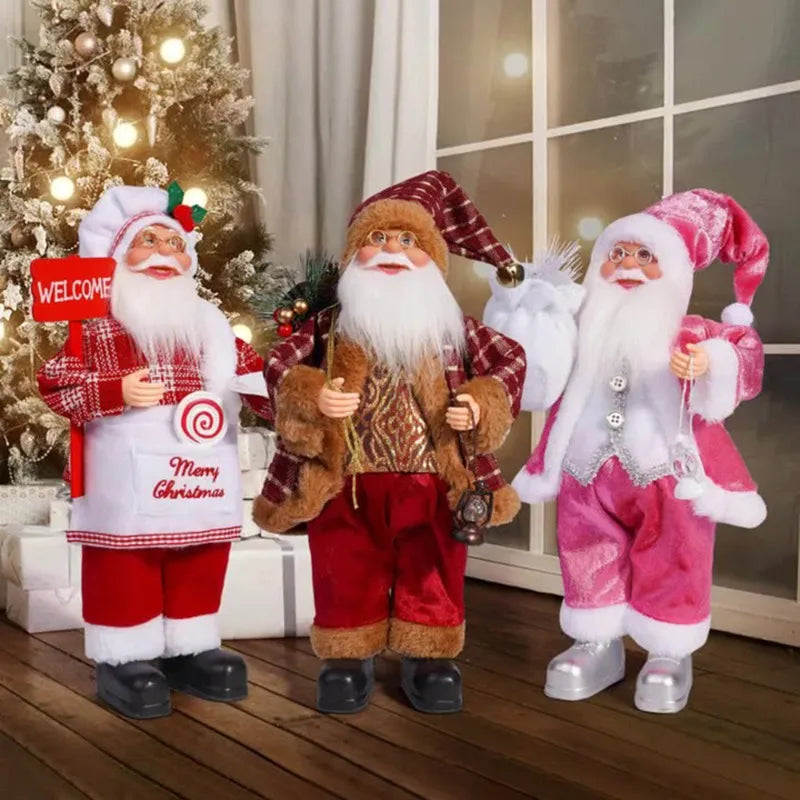 12in Standing Santa Claus Doll, Christmas Tree Decorations
