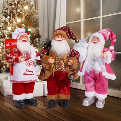 12in Standing Santa Claus Doll, Christmas Tree Decorations
