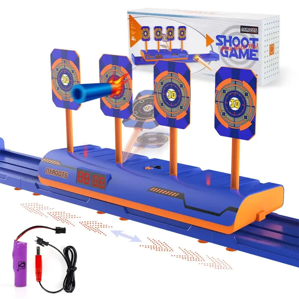 For Nerf Guns Bullets Shooting Target 4 Modes Digital Scoring Auto Reset Target Kid Shooting Game Toys for Kids 2 To 4 Years Old