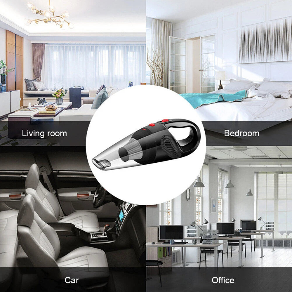 Wireless Handheld Vacuum Cleaner Portable, Wet & Dry Handheld strong Suction Cordless 12000pa