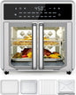 Air Fryer Toaster Oven Combo,15.8Qt Small Counter top French Door Oven