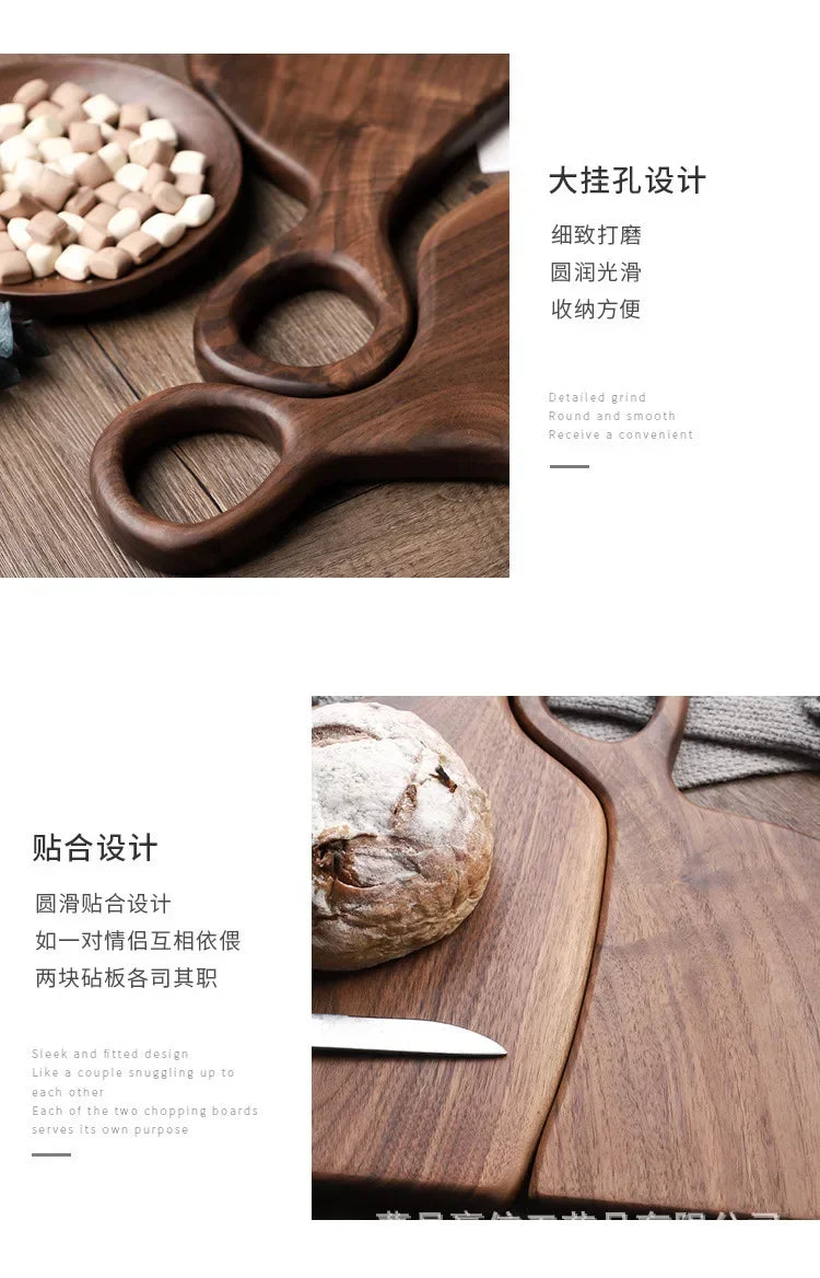 Black Walnut Chopping Boards, Wood Tray Pizza Board, Cutting Board for Kitchen