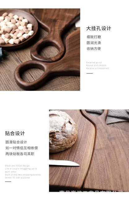 Black Walnut Chopping Boards, Wood Tray Pizza Board, Cutting Board for Kitchen