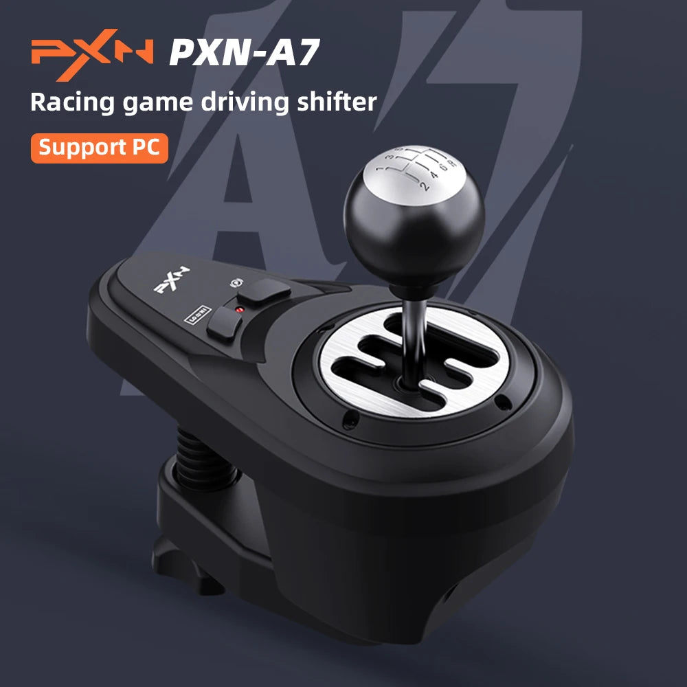 Original PXN-A7 joystick with 6+1 gear manual shift, compatible with PXN racing game wheel