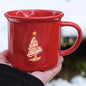 Big Red Christmas Ceramic Mug for Holiday Gifts