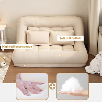 Folding Sofa bed, dual-use simple single or double bed for living room and small rooms